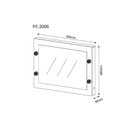 Ver imagem 2 de Multiuso Quarto Espelho Camarim PE-2006 Branco - Tecno Mobili