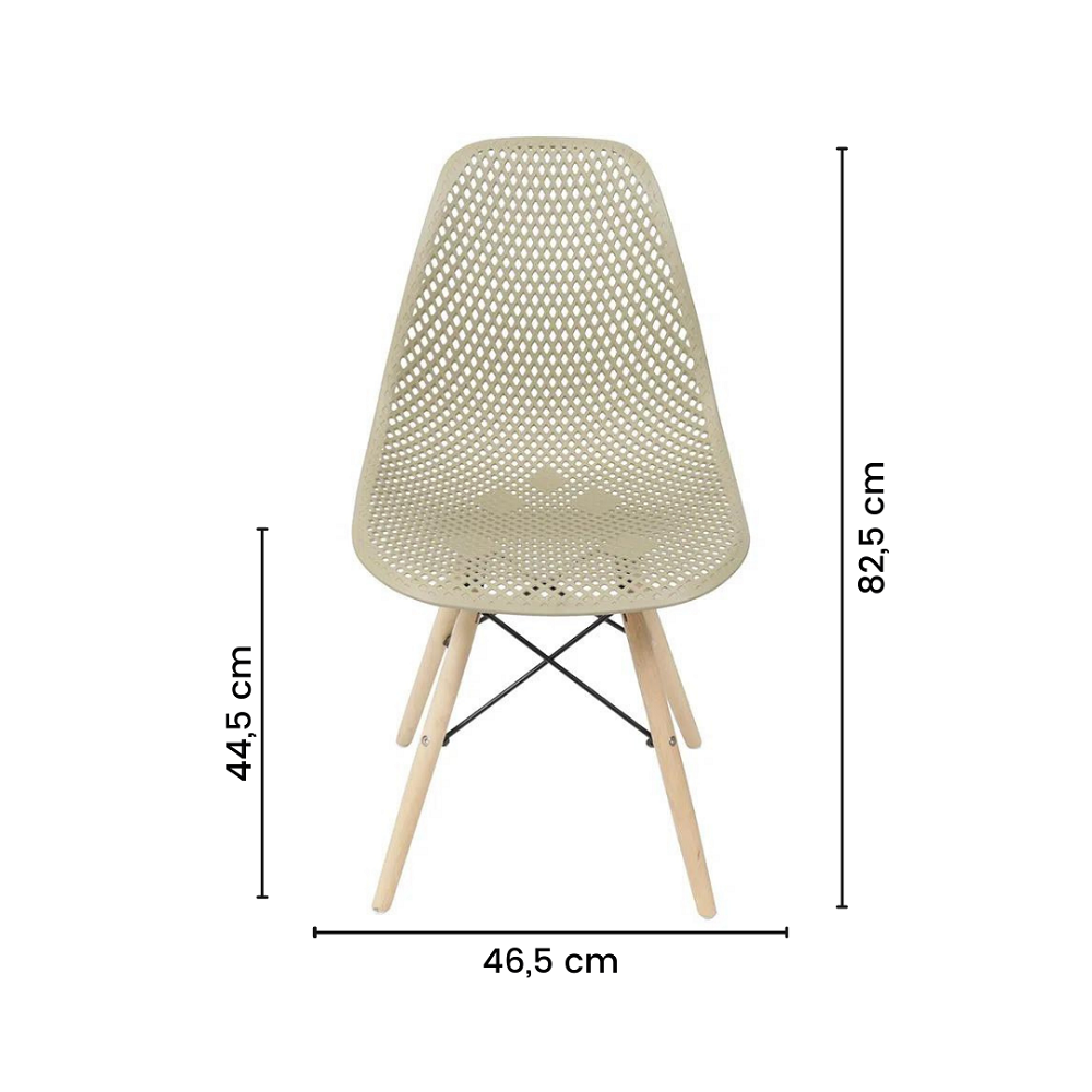 Cadeira de Jantar Eames Colmeia Fendi - 5