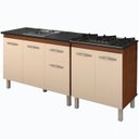 Ver imagem 1 de Balcao Pia 120cm e Cooktop 5 Bocas Savana Off White Mobbs
