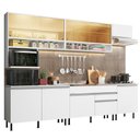 Ver imagem 3 de Armário de Cozinha Completa 300cm Branco Verona Madesa XASR