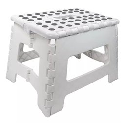 Banqueta Multiuso Retrátil Branca Suporta 150kg - 1