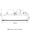 Ver mais imagens de Sofá 4 Lugares Ilha 2 Módulos 180cm Viero S06 Bouclê Branco - Mpozenato