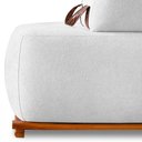 Ver imagem 6 de Sofá 4 Lugares Ilha 2 Módulos 180cm Viero S06 Bouclê Branco - Mpozenato