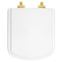 Ver imagem 1 de Tampa de Vaso com Fechamento Lento Bali Branco para Louça Incepa com Ferragem Dourada