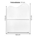 Ver imagem 3 de Cabeceira Solteiro 100 Cm com Frame Selena Branco Artte
