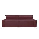 Ver imagem 4 de Sofá Lisboa 2,72m Retrátil, Reclinável com Molas no Assento Tecido Suede Velusoft Vinho - Cama