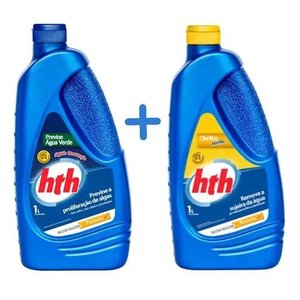 Kit Clarifica Maxfloc e Previne Água Verde 1l Hth