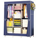 Ver imagem 1 de Guarda Roupa Portátil 2 Portas Cor Azul