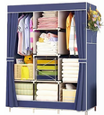 Ver imagem 1 de Guarda Roupa Portátil 2 Portas Cor Azul