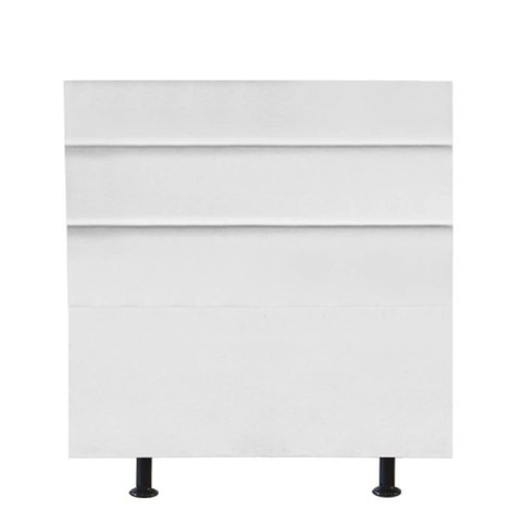 Cabeceira Estofada Argentina 100cm Solteiro para Cama Box Quarto Corino Branco - Gat Magazine