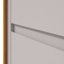 Ver imagem 6 de Comoda 8 Gavetas Loop - Lopas Amendoa Clean/Off White