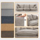 Ver imagem 6 de Sofá 3 Lugares Modular Boma 2,40m Boucle Bege Claro Sofá Inbox