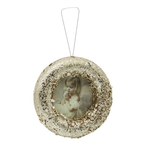 Enfeite Pendente Porta-retrato Champagne 12 Cm | Formosinha