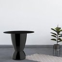 Ver imagem 3 de Mesa Lateral Apoio Argo Im In Redonda Polipropileno 60cm Preto Im In Home