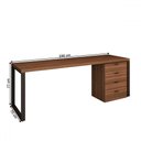 Ver imagem 4 de Conjunto Home Office Mesa Diretor 190 Cm e Gaveteiro Munique - Kappesberg