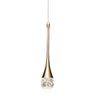 Lustre Pendente Led 3 em 1 Cristal Gota Moderno Iluminaçao Casa Sala Recepçao Quarto Luxo Ambiente C - 6