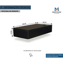 Ver imagem 2 de Penteadeira Gaveta Suspensa 40cm MDF com Gaveta Trilho Telescópico Mesa Maquiagem Camarin - Preto
