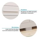 Ver imagem 6 de Cômoda Infantil 8 Gavetas 100% MDF 112cm Brincare Espresso Móveis Branco