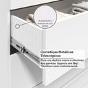 Ver imagem 5 de Cômoda Infantil 8 Gavetas 100% MDF 112cm Brincare Espresso Móveis Branco