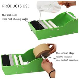 MAQUINA APLICADOR FITA GOMADA KRAFT MANUAL SUPORTE CANOA APARELHO UNIVERSAL PROFISSIONAL - 5