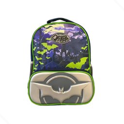 Mochila Bolsa Infantil Menino Costas Darkbat:verde - 2