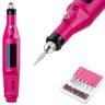 Lixadeira de Unha Elétrica Rosa Portátil Bivolt Manicure - 5