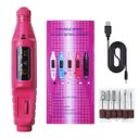 Ver imagem 1 de Lixadeira de Unha Elétrica Rosa Portátil Bivolt Manicure