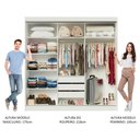 Ver imagem 4 de Guarda-roupa Casal Madesa Kansas 3 Portas de Correr 3 Gavetas