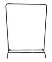 Ver imagem 2 de Arara Alta para Roupas e Vestidos Longos 190cm Altura X 125cm Comprimento - 100% Aço Resistente