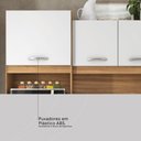 Ver imagem 7 de Kit Cozinha Harmonia com Espaço para Microondas 6 Portas 2 Gavetas - Amêndola Touch/branco Demóbile