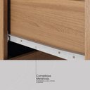 Ver imagem 4 de Kit Cozinha Harmonia com Espaço para Microondas 6 Portas 2 Gavetas - Amêndola Touch/branco Demóbile