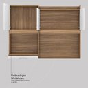 Ver imagem 5 de Kit Cozinha Harmonia com Espaço para Microondas 6 Portas 2 Gavetas - Amêndola Touch/branco Demóbile