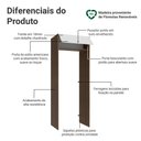 Ver imagem 3 de Porta-geladeira 83 Cm 1 Porta Basculante Rustic/branco Vik Madesa
