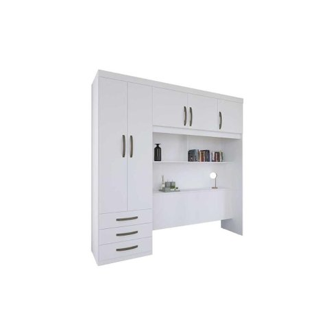 Quarto Planejado Casal Ph 1801 5 Portas Branco