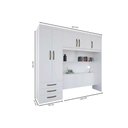 Ver imagem 2 de Quarto Planejado Casal Ph 1801 5 Portas Branco