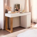 Ver imagem 1 de Escrivaninha Penteadeira Aline Branco Cinamomo