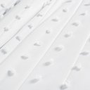 Ver imagem 5 de Cobre Leito Colcha King Pompom 3 Peças Branco- 100% Poliéster