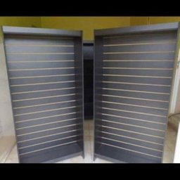 Estante Canaletada Expositor Preto 185X92X32Cm - Deep - 1