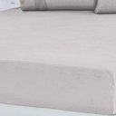 Ver imagem 2 de Lençol Casal Bella Cama Malha 100% Algodão 138x188x30 Cinza