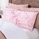 Ver imagem 6 de Kit Cobre Leito Colcha Solteiro Verano com Almofadas Estampadas 05 Peças - Dupla Face Percal 300