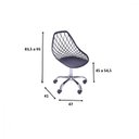 Ver imagem 4 de Cadeira Escritório Eames com Rodízio Kaila
