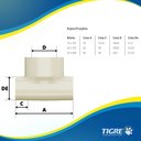 Ver imagem 4 de Tê Aquatherm de Transposição Cpvc Bege para Condução de Canos e Tubo Água Quente 15mmx1/2”