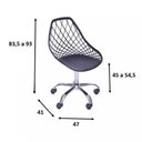 Ver imagem 4 de Cadeira Escritório Eames com Rodízio Kaila