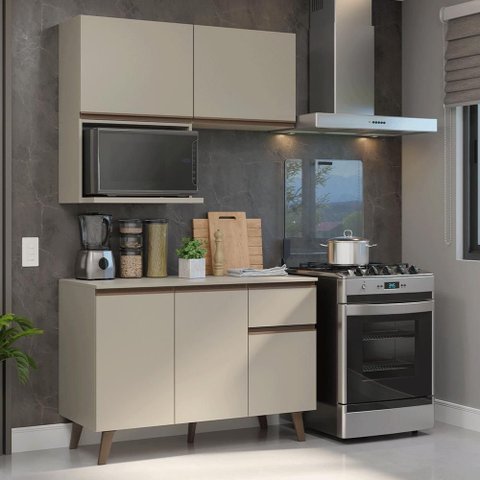 Armário de Cozinha Compacta 120 Cm Nice Madesa 05