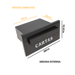 Caixa de Correio Moderna Fosca Escrito Cartas - 2