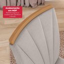 Ver imagem 7 de Conjunto Sala de Jantar Mesa Easy Pop 120x80cm Tampo Mdf 40mm com 4 Cadeiras Confort Linho Mosaico