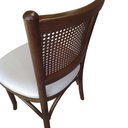 Ver imagem 5 de Kit 4 Cadeiras Encosto em Palhinha Jantar Bistrô Gourmet Luxo Estofada