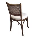 Ver imagem 4 de Kit 4 Cadeiras Encosto em Palhinha Jantar Bistrô Gourmet Luxo Estofada