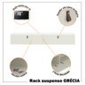 Rack Suspenso para Tv até 70 Polegadas 2 Portas Grécia 180cm - 2