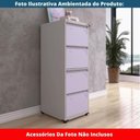 Ver imagem 6 de Armário de Arquivo de Aço Pandin 4 Gavetas Gavetas Cinza/lilás